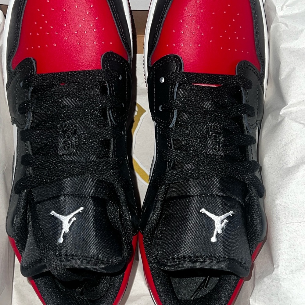 Jordan Red and Black Athletic Sneakers